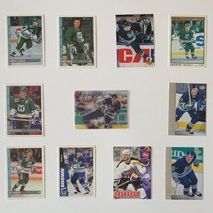 Hartford Whalers Vintage NHL Hockey Cards - Lot of 11 w/ Shanahan, Holik, Coffey